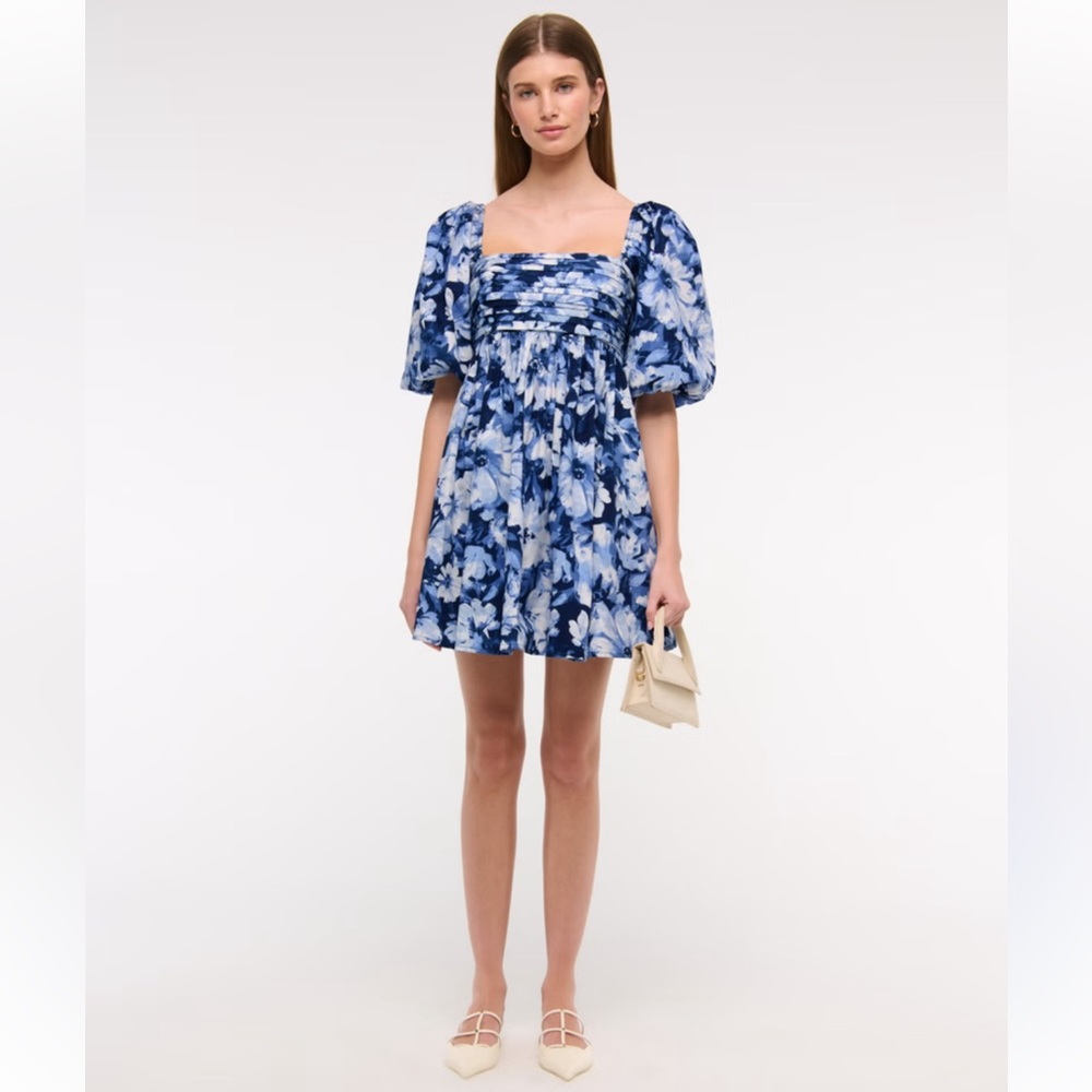 Abercrombie & Fitch Blue and White Floral Mini Dress - Picture 2 of 14